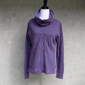 Lululemon In A Cinch Long Sleeve Tee Heathered Deep Zinfandel / Purple, sz 6